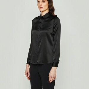 Mirto Black Women's Silk Top